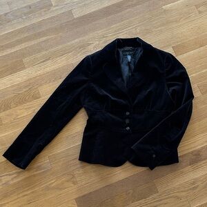 Laundry by Shelli Segal Black Velvet Blazer – Size 10